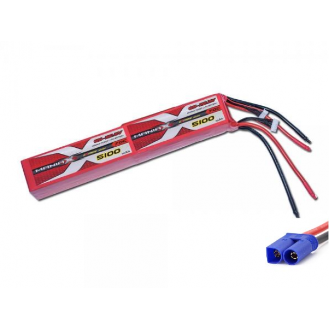 5100mAh 70C 12S 44.4V(2x22.2V) ManiaX