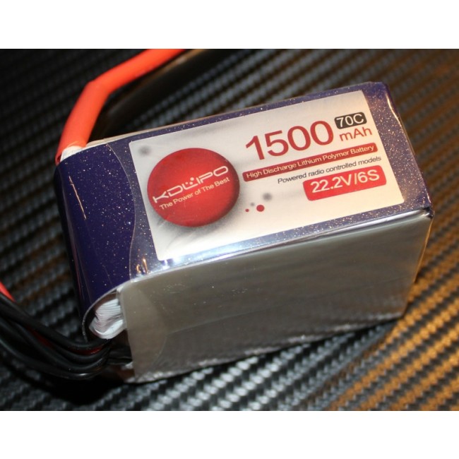 1500MAH 70C 6S 22.2V KDLipo