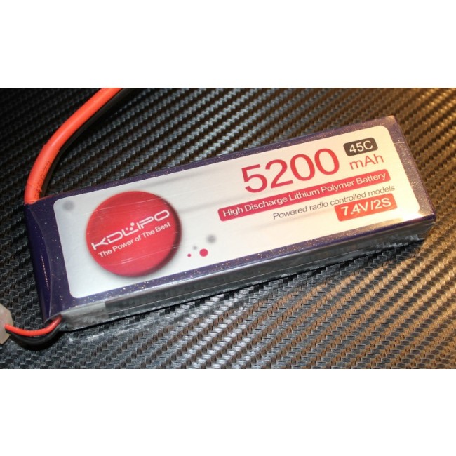 5200MAH 45C 2S 7.4V KDLipo