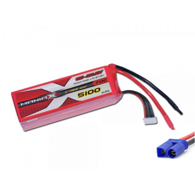 5100mAh 70C 6S 22.2V ManiaX